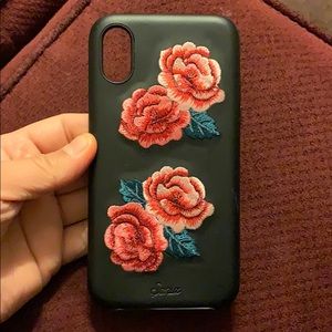 NEW iPhone X/Xs Leather Flower Case